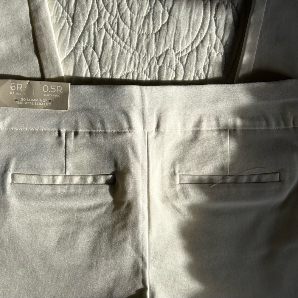 Chico's Cream Pants NWT - Picture 2 of 8